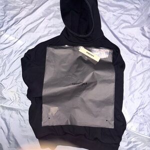 Essentials Black Hoodie Sweater